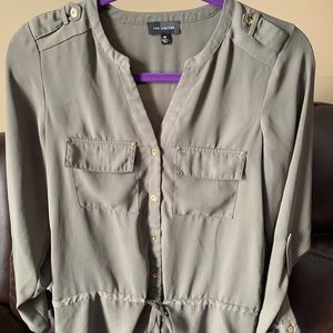 Dark Green Blouse from The Limited Size XS